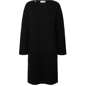 SELECTED FEMME Slflulu Ls Knit New O-Neck Dress Noos, svart, L SELECTED FEMME Slflulu Ls Knit New O-Neck Dress Noos, svart, L