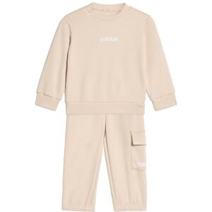 adidas Uniseks niemowleta ESSENTIALS LINEAR LOGO JOGGER, Crystal Linen/white, 18-24 Months adidas Uniseks niemowleta ESSENTIALS LINEAR LOGO JOGGER, Crystal Linen/white, 18-24 Months
