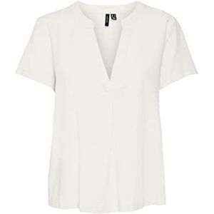VERO MODA Vmmymilo Ss WVN Ga Top, Snövit, M VERO MODA Vmmymilo Ss WVN Ga Top, Snövit, M