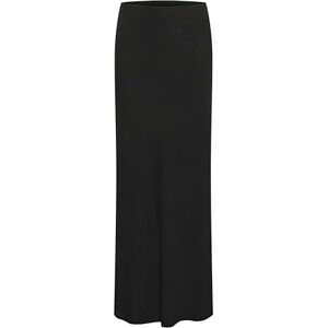 KAFFE Dam maxi kjol smal passform trosor hög midja elastiskt midjeband dam, Svart djup, 32 KAFFE Dam maxi kjol smal passform trosor hög midja elastiskt midjeband dam, Svart djup, 32