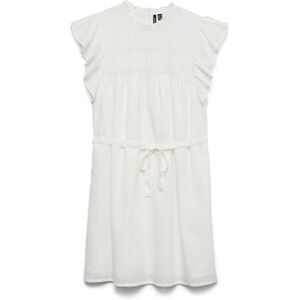 VERO MODA Vmtrine Sl Short Lace Dress WVN Ga Noos, Snövit, S VERO MODA Vmtrine Sl Short Lace Dress WVN Ga Noos, Snövit, S