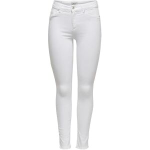 ONLY Dam skinny jeans ONLPAOLA hög midja skinny fit jeans, Vit, M / 34L ONLY Dam skinny jeans ONLPAOLA hög midja skinny fit jeans, Vit, M / 34L