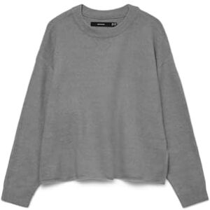 VERO MODA Vmboom Ls O-hals tröja Boo, Medium grå melerad, XS VERO MODA Vmboom Ls O-hals tröja Boo, Medium grå melerad, XS