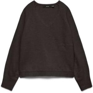VERO MODA Vmaquarius Ls V-hals raglan tröja Bf, Choklad tårta, L VERO MODA Vmaquarius Ls V-hals raglan tröja Bf, Choklad tårta, L