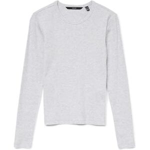 VERO MODA VMCHLOE LS Short Top JRS NOOS, Ljusgrå melange, XS VERO MODA VMCHLOE LS Short Top JRS NOOS, Ljusgrå melange, XS