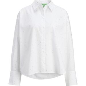 JJXX JACK & JONES dam Jxlisa Sivas Ls Shine Shirt WVN skjorta, Vit/detalj: silver Rinestone, M JJXX JACK & JONES dam Jxlisa Sivas Ls Shine Shirt WVN skjorta, Vit/detalj: silver Rinestone, M