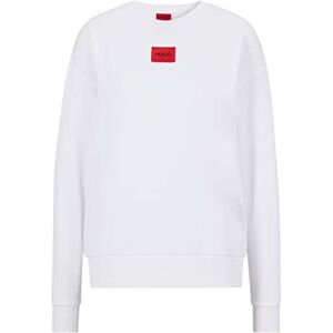 Boss HUGO Nakira_redlabel sweatshirt för kvinnor, vit100, XS Boss HUGO Nakira_redlabel sweatshirt för kvinnor, vit100, XS
