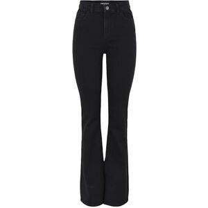 PIECES kvinnliga utsvängda jeans PCPEGGY HW, svart, XL PIECES kvinnliga utsvängda jeans PCPEGGY HW, svart, XL