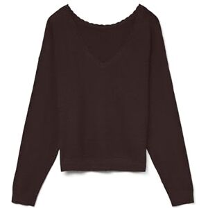 VERO MODA Vmmarina Ls 2-vägs V-ringad tröja Noos, Choklad tårta, M VERO MODA Vmmarina Ls 2-vägs V-ringad tröja Noos, Choklad tårta, M
