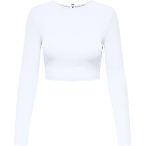 ONLY Onlrene Life L/S Open Back Heart Top JRS, Ljus vit, L ONLY Onlrene Life L/S Open Back Heart Top JRS, Ljus vit, L
