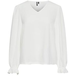 PIECES Damer Pctiffany Ls V-hals topp Noos Bc långärmad blus, Molndansare, L PIECES Damer Pctiffany Ls V-hals topp Noos Bc långärmad blus, Molndansare, L