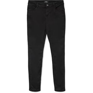 VERO MODA Seven normal midja skinny jeans, svart, XL VERO MODA Seven normal midja skinny jeans, svart, XL