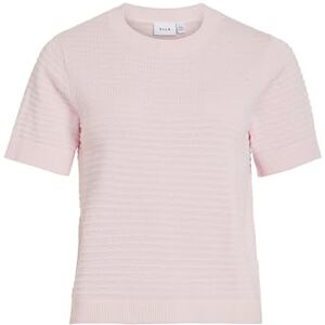 Vila Vilollo O-Neck S/S detalj stickad topp – Noos, körsbärsblom, XL Vila Vilollo O-Neck S/S detalj stickad topp – Noos, körsbärsblom, XL