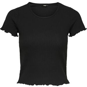 ONLY Damer Onlemma S/S Short Top Noos JRS T-shirt, svart, M ONLY Damer Onlemma S/S Short Top Noos JRS T-shirt, svart, M