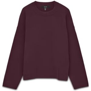 VERO MODA Vmsilje Ls O-hals boxy tröja Noos, Vinprovning, M VERO MODA Vmsilje Ls O-hals boxy tröja Noos, Vinprovning, M