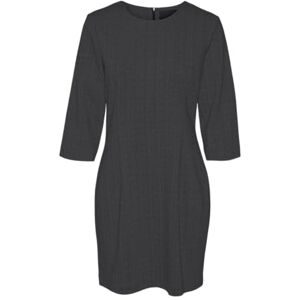 VERO MODA VMSILVA 3/4 SL kort klänning, Svart/detalj: asfalt fiskben, L VERO MODA VMSILVA 3/4 SL kort klänning, Svart/detalj: asfalt fiskben, L