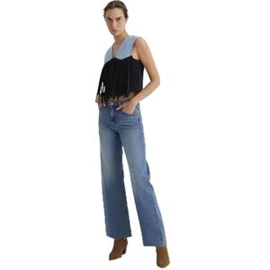Mavi Dam Malibu jeans, lätt använda borstad denim, 27/32 Mavi Dam Malibu jeans, lätt använda borstad denim, 27/32