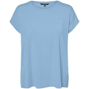 VERO MODA Vmava Plain Ss Top Ga JRS Noos, Luftig blå, S VERO MODA Vmava Plain Ss Top Ga JRS Noos, Luftig blå, S