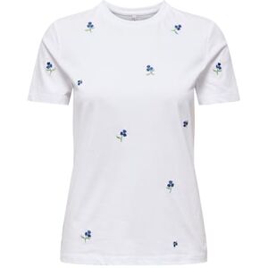 ONLY Onlketty Life S/S O-Neck Top Jrs Noos, blank vit, S dam ONLY Onlketty Life S/S O-Neck Top Jrs Noos, blank vit, S dam