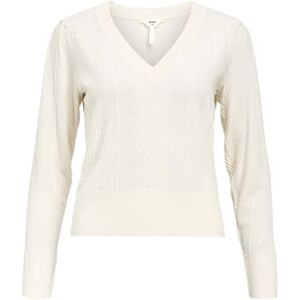 Object Objluna L/S Re V-hals stickad Noos, Vit sand, XL Object Objluna L/S Re V-hals stickad Noos, Vit sand, XL
