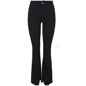 PIECES Dam PCPEGGY HW Flared Slit BC Jeans, svart, S PIECES Dam PCPEGGY HW Flared Slit BC Jeans, svart, S