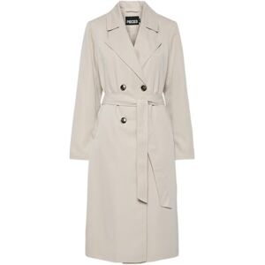 PIECES Dam Pcscarlett Ls Noos trenchcoat, Silvergrå, XL PIECES Dam Pcscarlett Ls Noos trenchcoat, Silvergrå, XL