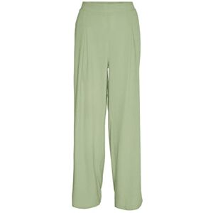 VERO MODA Dam Vmmymilo Hw Wide Pants WVN Ga byxor, Reseda, S VERO MODA Dam Vmmymilo Hw Wide Pants WVN Ga byxor, Reseda, S