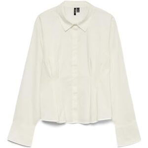 VERO MODA Vmfriba Ls Cuff Top WVN Ga, Snövit, XL VERO MODA Vmfriba Ls Cuff Top WVN Ga, Snövit, XL