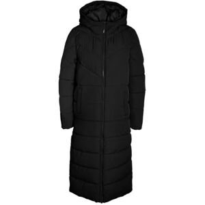 NOISY MAY Long Puffer Jacket Warm Quilted Hooded Winter Coat Padded Blouson NMDALCON, Color:Black-2, Size:XS NOISY MAY Long Puffer Jacket Warm Quilted Hooded Winter Coat Padded Blouson NMDALCON, Color:Black-2, Size:XS