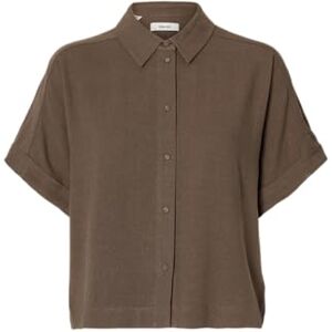 SELECTED WOMEN Slfviva Ss Cropped Sun Shirt Noos, Chokladchip, 40 SELECTED WOMEN Slfviva Ss Cropped Sun Shirt Noos, Chokladchip, 40