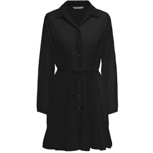 ONLY Onllumina L/S Short Dress WVN Noos, svart, XS ONLY Onllumina L/S Short Dress WVN Noos, svart, XS