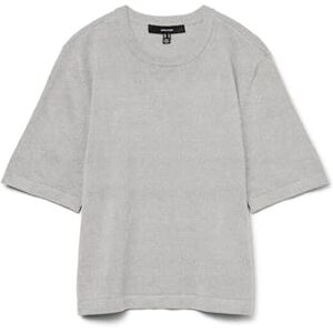 VERO MODA Vmsilje 2/4 O-NCK Oversize Pull Ga Noos, ljus gråmelerad, M dam, Ljusgråmelerad, M VERO MODA Vmsilje 2/4 O-NCK Oversize Pull Ga Noos, ljus gråmelerad, M dam, Ljusgråmelerad, M