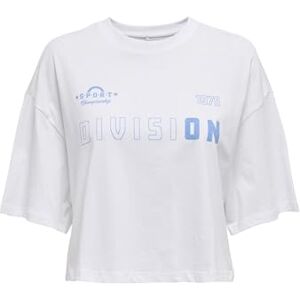 ONLY Onlsue S/S sport toppbox JRS, Ljus vit, S ONLY Onlsue S/S sport toppbox JRS, Ljus vit, S