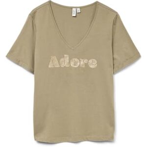 VERO MODA Vmfadora S/S V-hals T-shirt JRS Btq Ga, Sjöjungfru, L VERO MODA Vmfadora S/S V-hals T-shirt JRS Btq Ga, Sjöjungfru, L