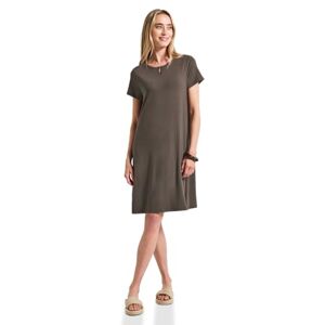 Street One T-shirt klänning i enfärgad, nomad brun, 38 Street One T-shirt klänning i enfärgad, nomad brun, 38