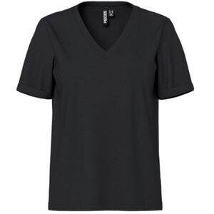 PIECES Dam PCRIA SS V-hals SOLID Tee NOOS BC-T-shirt, svart, L PIECES Dam PCRIA SS V-hals SOLID Tee NOOS BC-T-shirt, svart, L