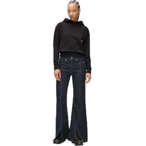 KARL LAGERFELD JEANS , Dam, High Rise Flared Denim Med Slits, Flare Ben, Blå, 2630 KARL LAGERFELD JEANS , Dam, High Rise Flared Denim Med Slits, Flare Ben, Blå, 2630