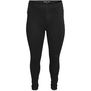 NOISY MAY Kvinnlig skinny fit jeans curve NMCALLIE, Svart denim, 50 SE NOISY MAY Kvinnlig skinny fit jeans curve NMCALLIE, Svart denim, 50 SE