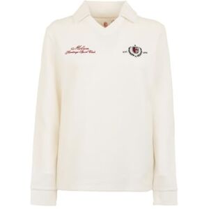 A.C. Milan Långärmad pikétröja med broderi, logotyp, officiell produkt, dam, vuxen, vit, XS A.C. Milan Långärmad pikétröja med broderi, logotyp, officiell produkt, dam, vuxen, vit, XS
