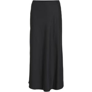 Vila dam Viellette Hw lång kjol Noos satinkjol, svart, 38 Vila dam Viellette Hw lång kjol Noos satinkjol, svart, 38
