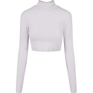Urban Classics Dam ekologisk cropped turtleneck långärmad t-shirt, Softlilac, 4XL Urban Classics Dam ekologisk cropped turtleneck långärmad t-shirt, Softlilac, 4XL