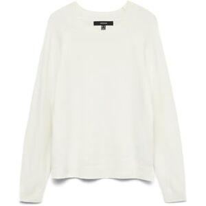 VERO MODA Dam Vmdoffy Ls O-Neck Blouse Ga Noos tröja, Snövit/detalj: melerad, M VERO MODA Dam Vmdoffy Ls O-Neck Blouse Ga Noos tröja, Snövit/detalj: melerad, M