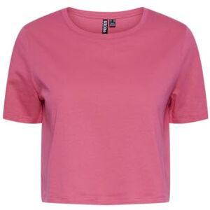 PIECES Dam Pcsara Ss Short Tee Noos T-shirt, Het rosa, XS PIECES Dam Pcsara Ss Short Tee Noos T-shirt, Het rosa, XS
