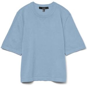 VERO MODA Stickad damtröja VMSILJE tröja, Kashmirblå, XL VERO MODA Stickad damtröja VMSILJE tröja, Kashmirblå, XL