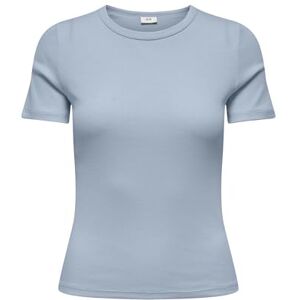 JDY lucky S/S O Neck Top JRS dia, Kashmirblå, L JDY lucky S/S O Neck Top JRS dia, Kashmirblå, L