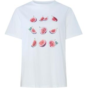 PIECES Pcjuit Ss tryckt T-shirt JRS Bc, Ljus vit, S PIECES Pcjuit Ss tryckt T-shirt JRS Bc, Ljus vit, S