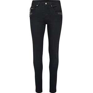 Cream dam skinny jeans byxor smal passform push-up mitten midja, svart denim, 29 Cream dam skinny jeans byxor smal passform push-up mitten midja, svart denim, 29