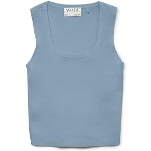 VERO MODA Vmpoppy Sl fyrkantig hals topp VMA Noos, Dammblå, XS VERO MODA Vmpoppy Sl fyrkantig hals topp VMA Noos, Dammblå, XS