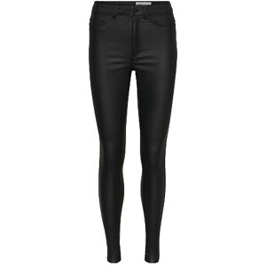 NOISY MAY NMCallie hög midja skinny belagda byxor kvinnor jeans svart basics, streetwear, svart, M NOISY MAY NMCallie hög midja skinny belagda byxor kvinnor jeans svart basics, streetwear, svart, M