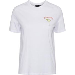 PIECES dam Pckilana Ss tryckt Bc t-shirt, Ljus vit/tryck: krydda magarita, M PIECES dam Pckilana Ss tryckt Bc t-shirt, Ljus vit/tryck: krydda magarita, M